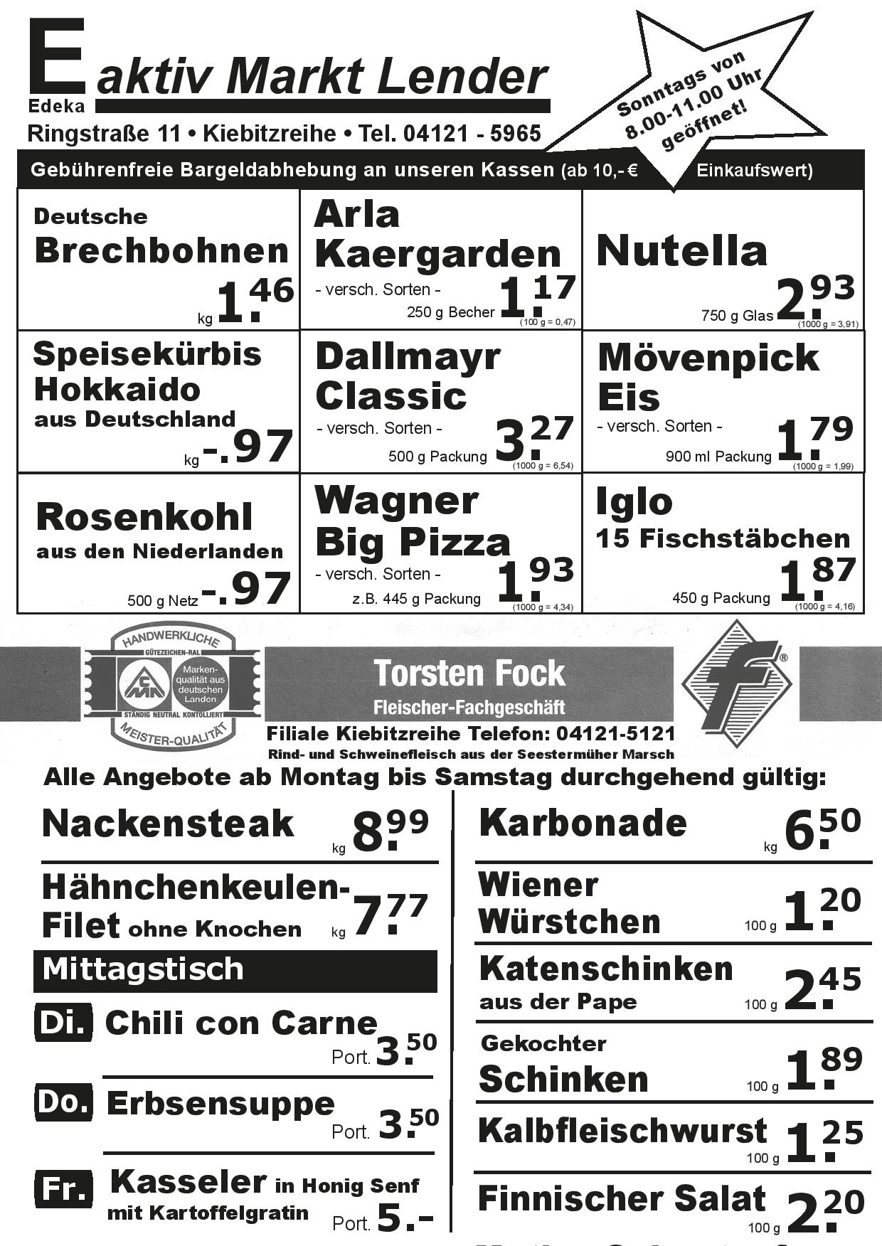 Angebote Vorderseite Angebote Vorderseite