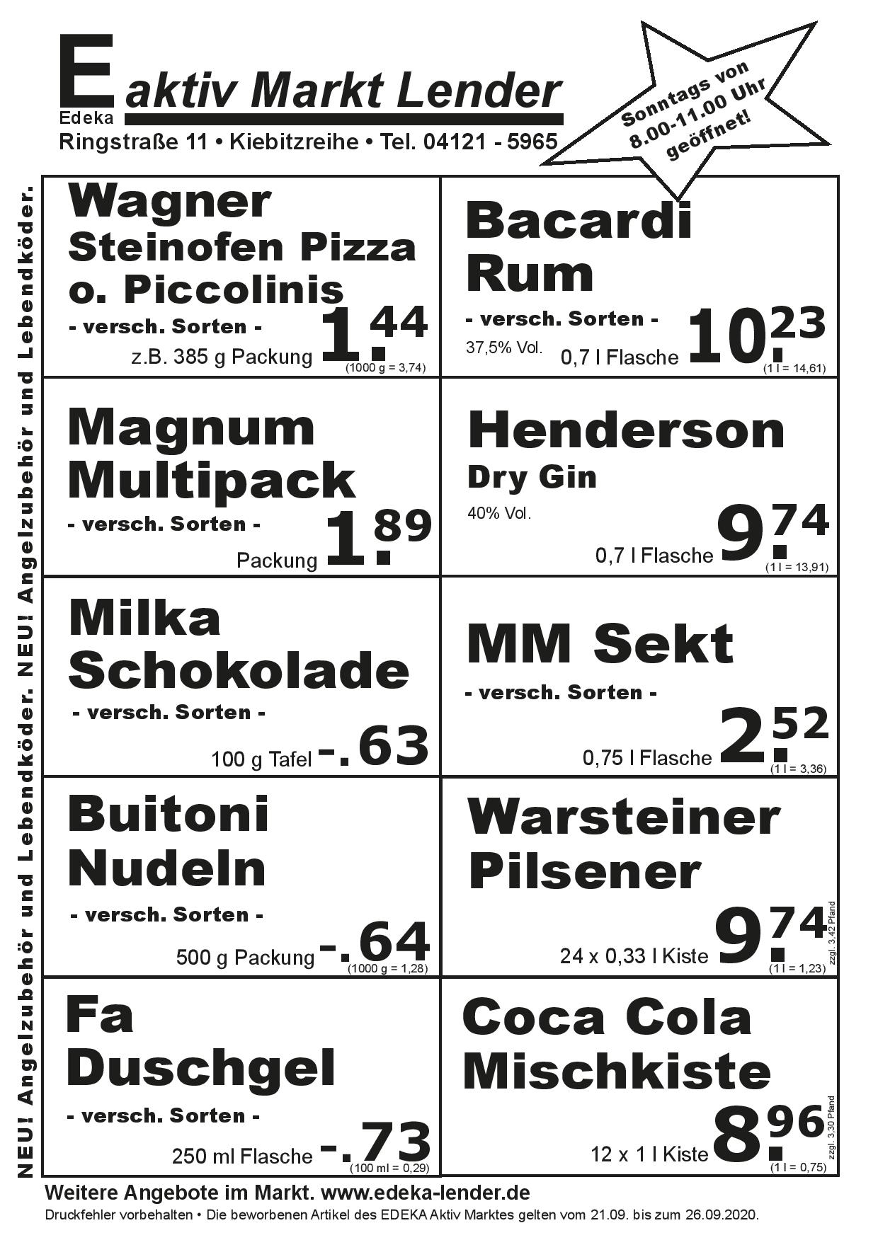 Angebote Rückseite Angebote Rückseite