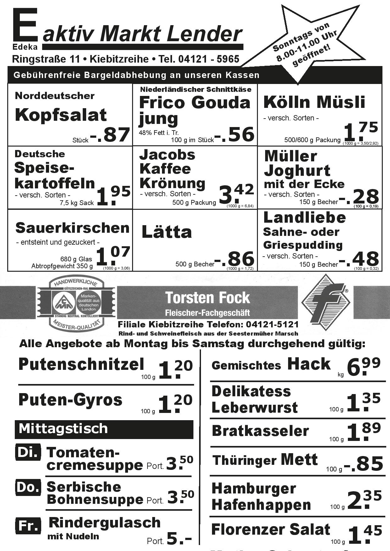 Angebote Vorderseite Angebote Vorderseite