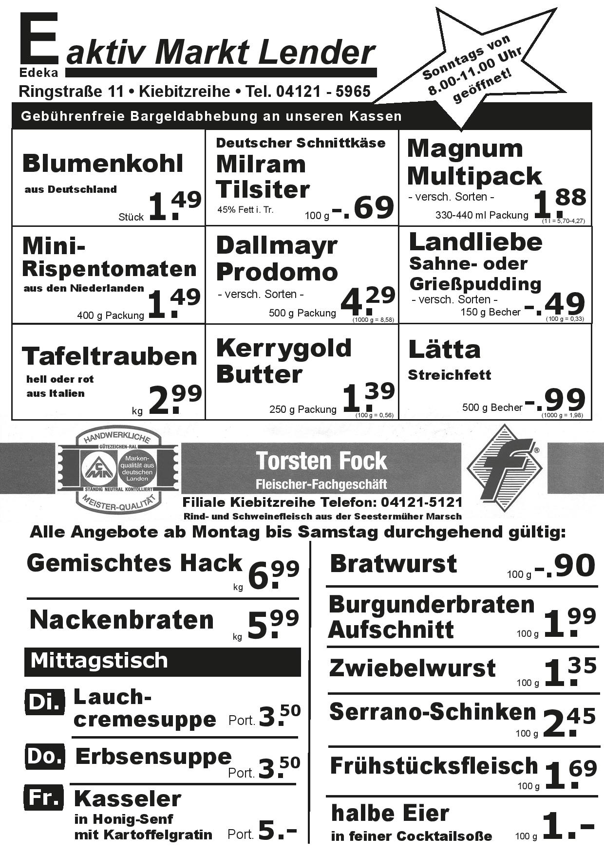 Angebote Vorderseite Angebote Vorderseite