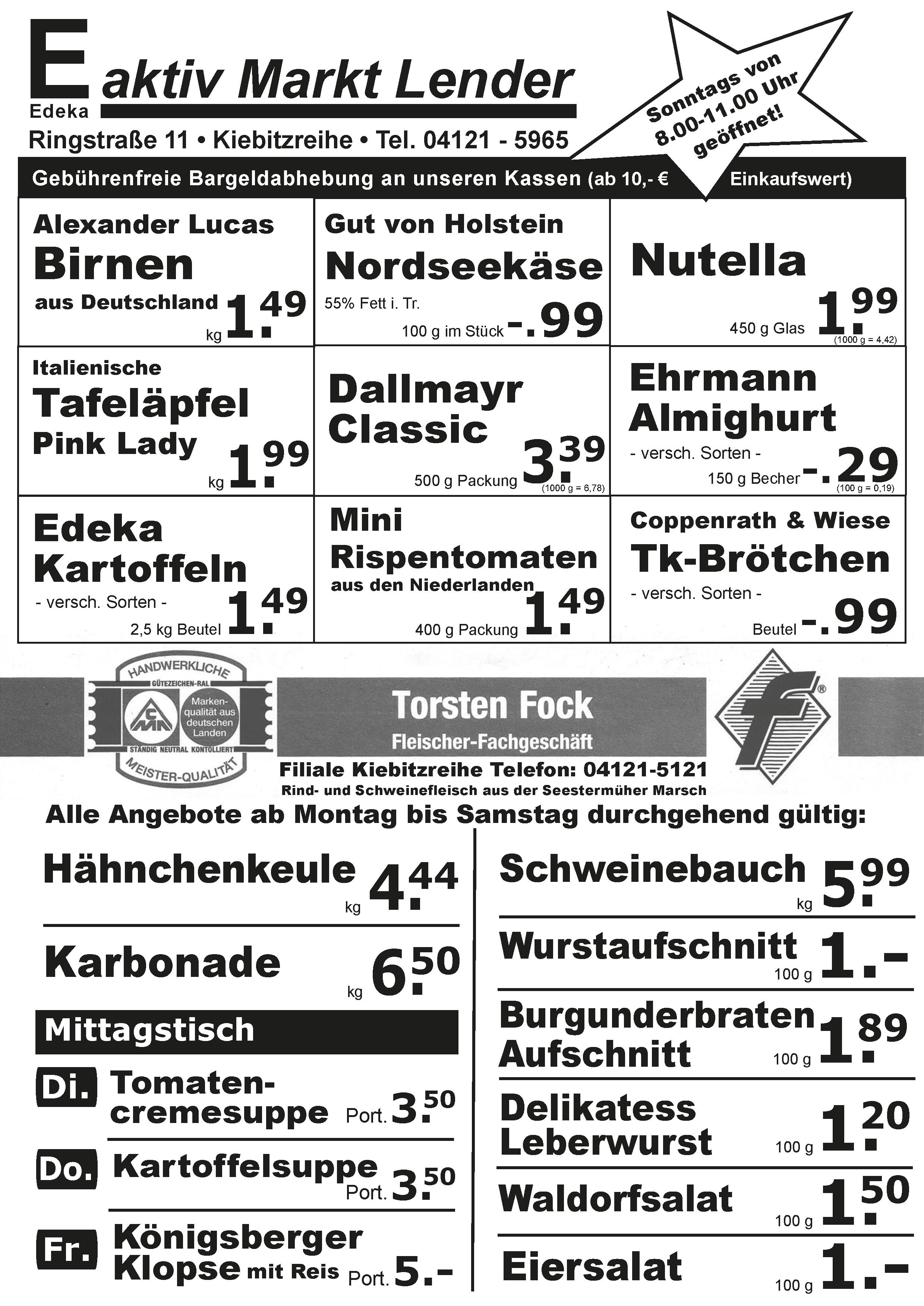 Angebote Vorderseite Angebote Vorderseite