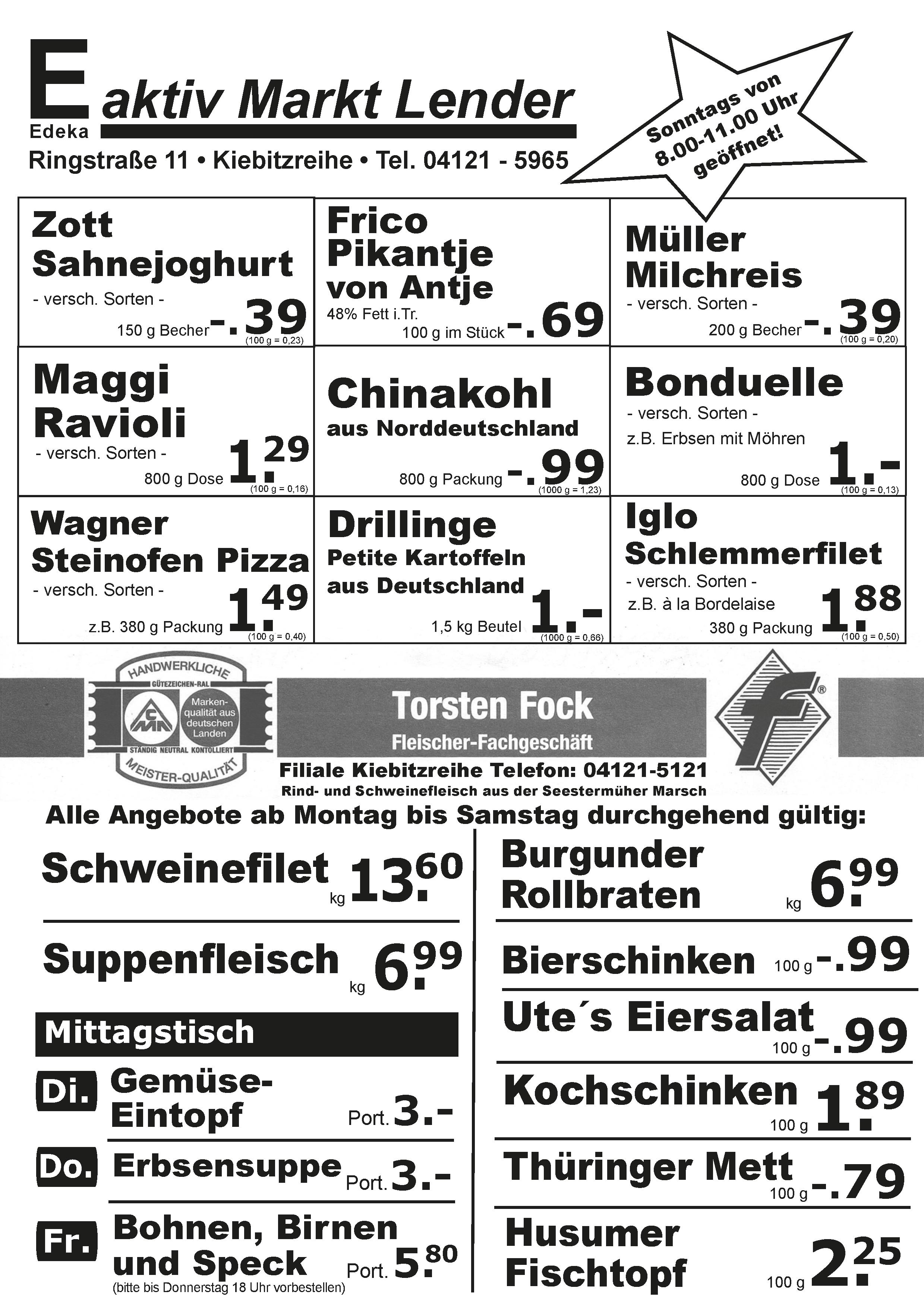 Angebote Vorderseite Angebote Vorderseite