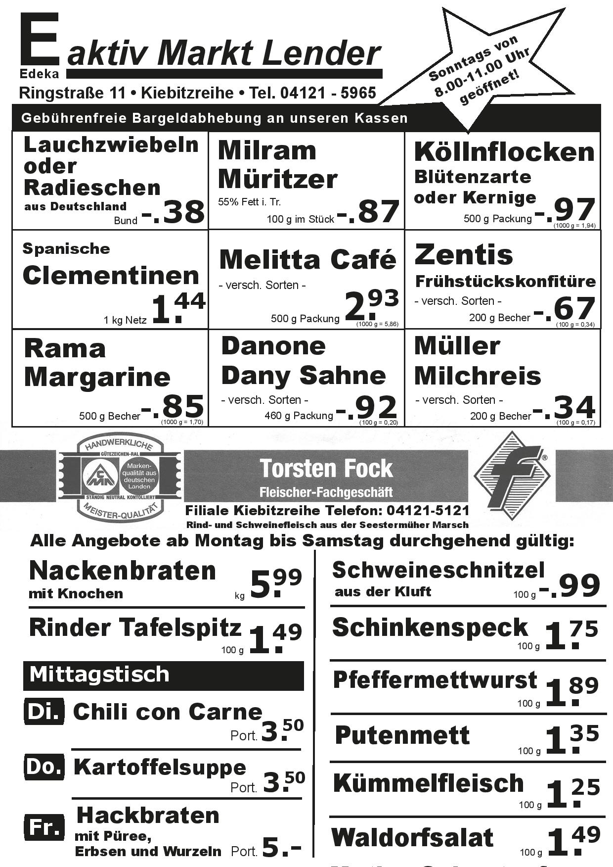 Angebote Vorderseite Angebote Vorderseite