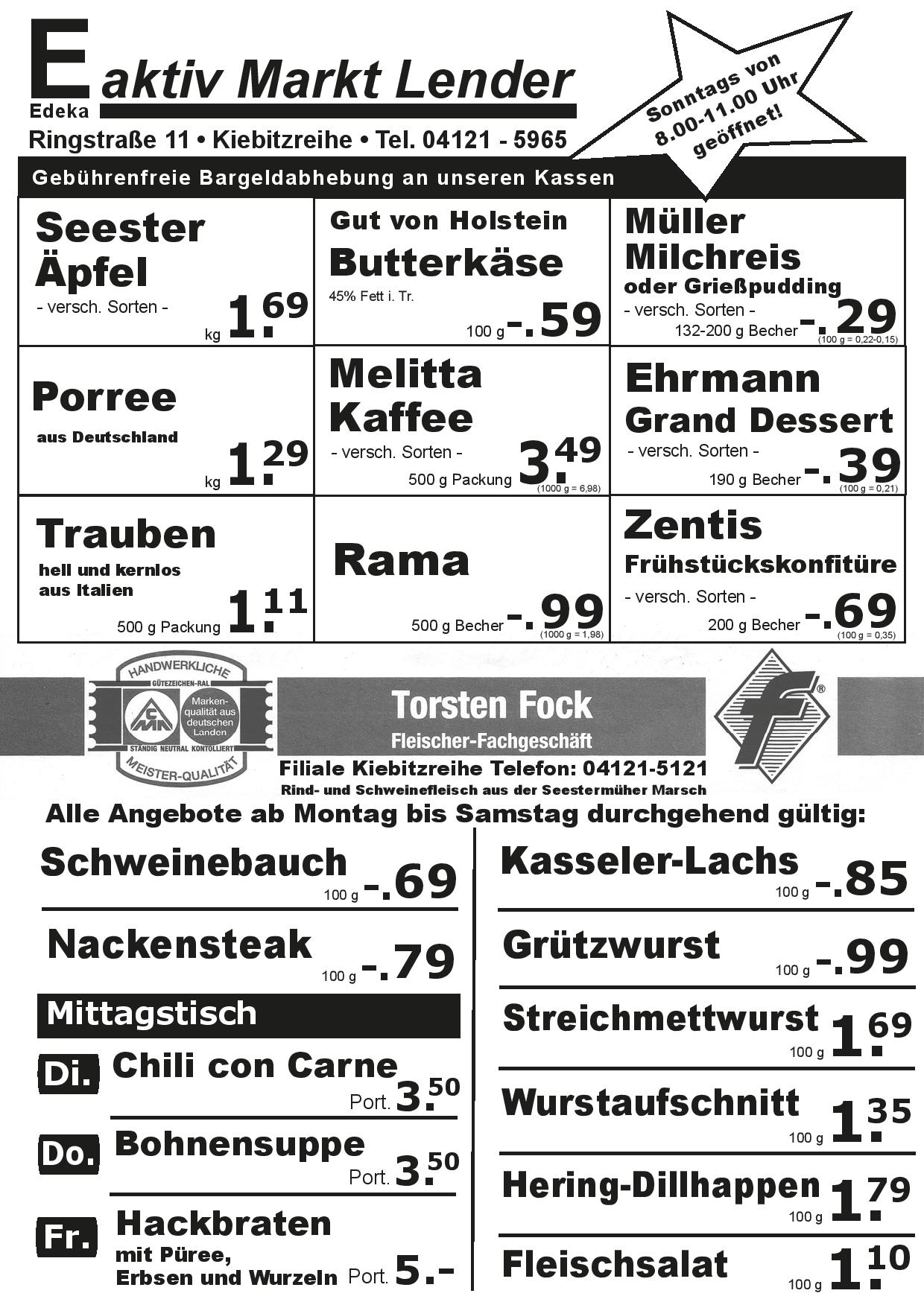 Angebote Vorderseite Angebote Vorderseite
