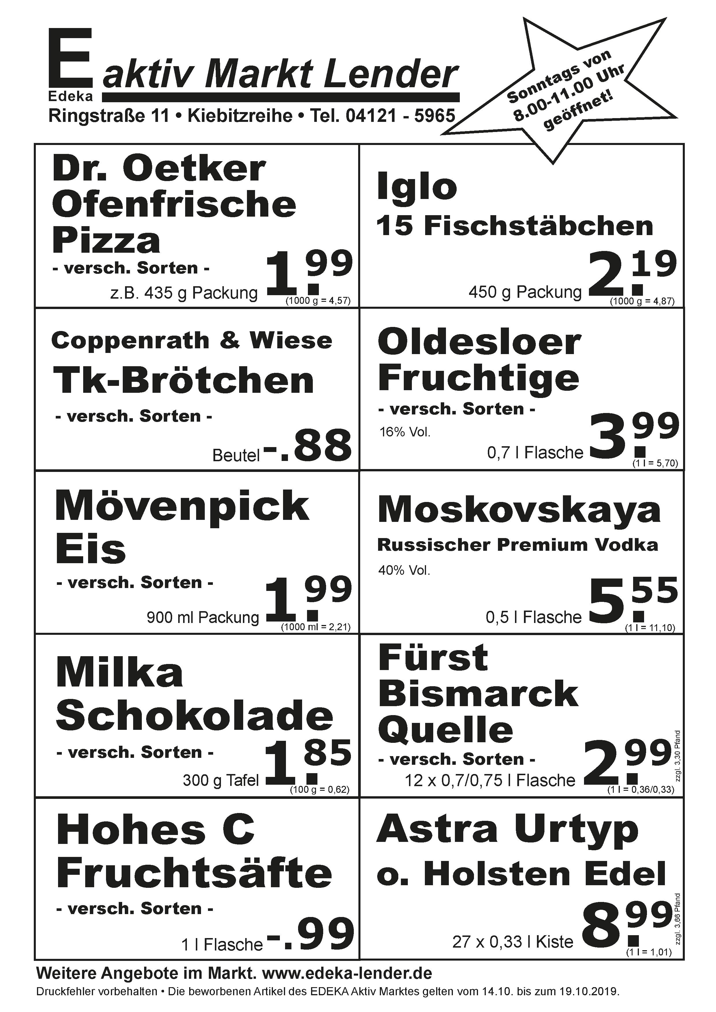 Angebote Rückseite Angebote Rückseite