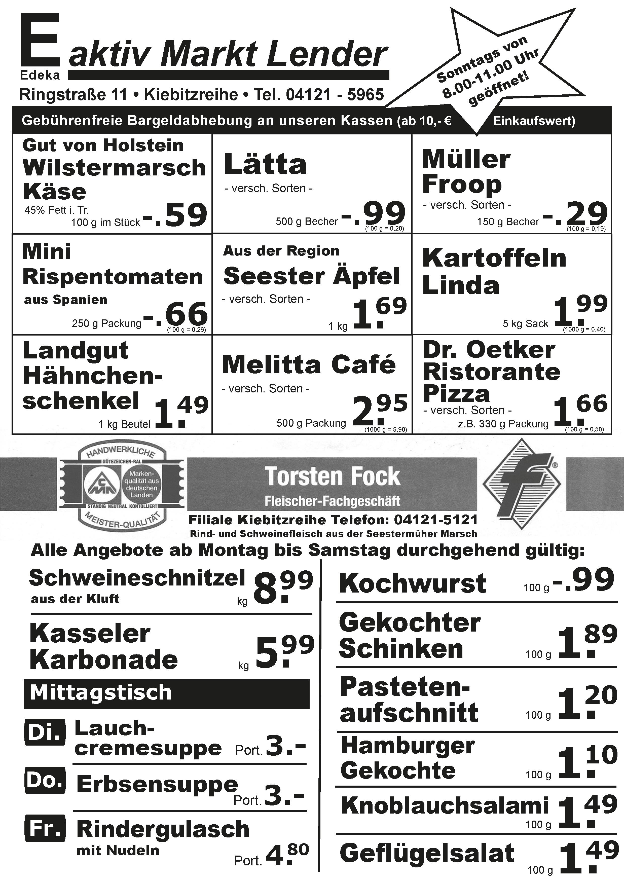 Angebote Vorderseite Angebote Vorderseite