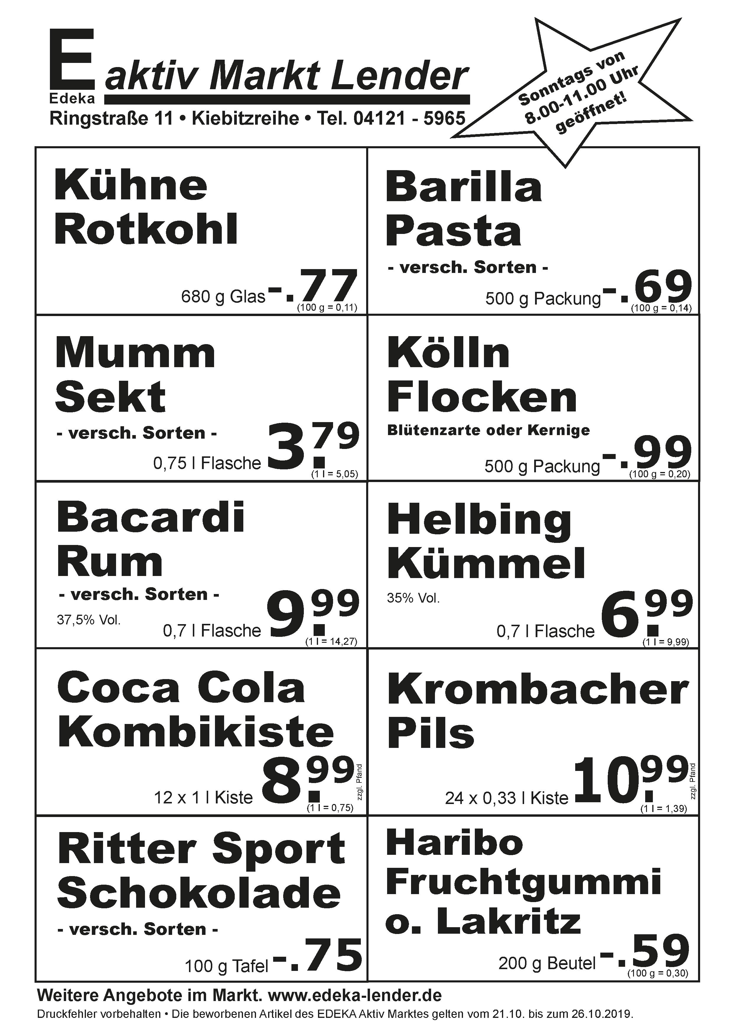 Angebote Rückseite Angebote Rückseite