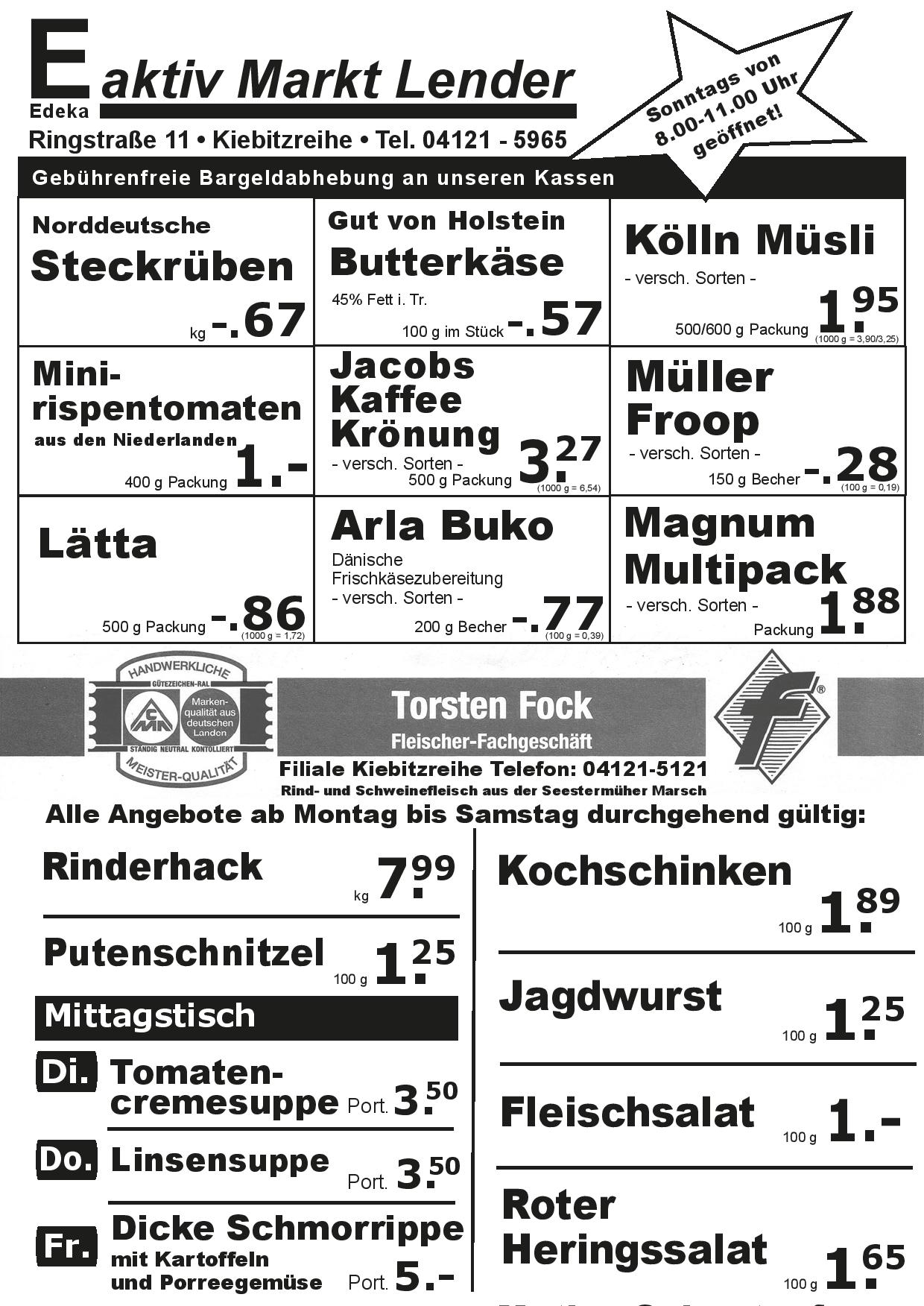 Angebote Vorderseite Angebote Vorderseite