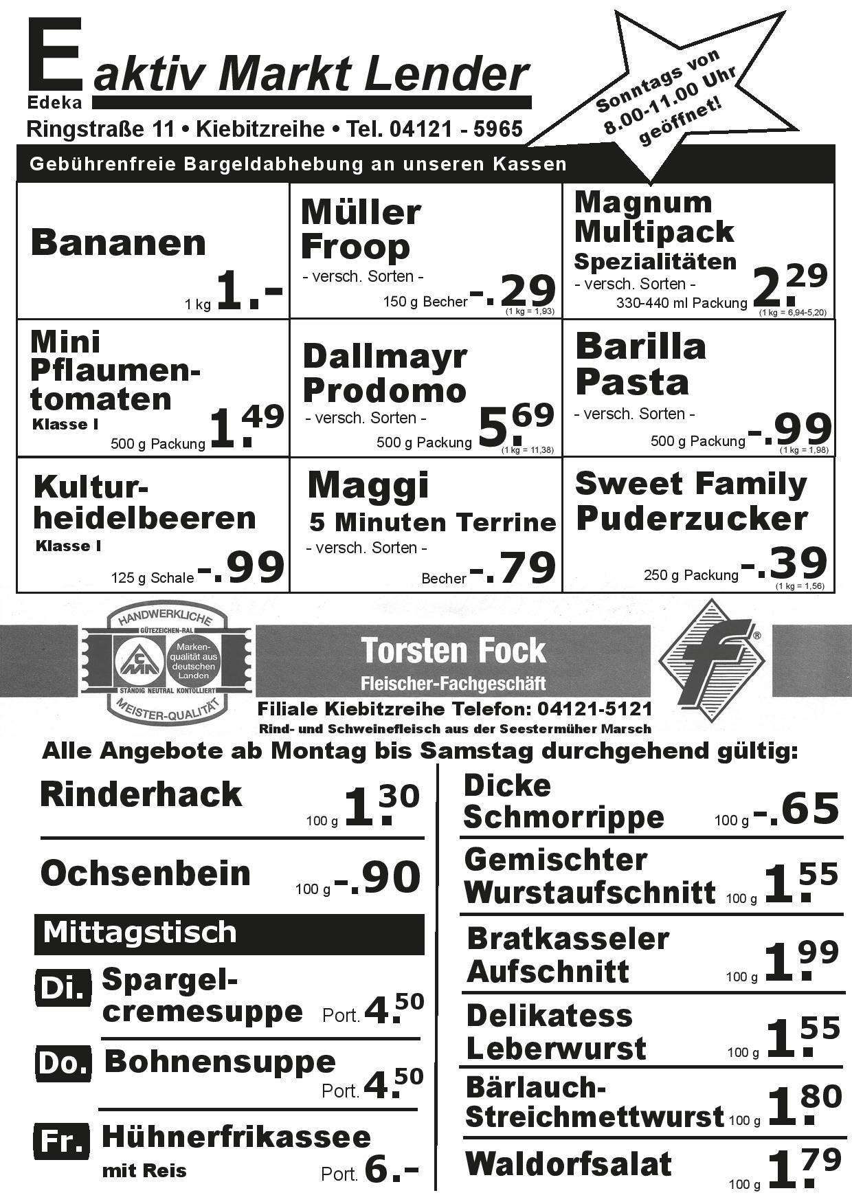 Angebote Vorderseite Angebote Vorderseite