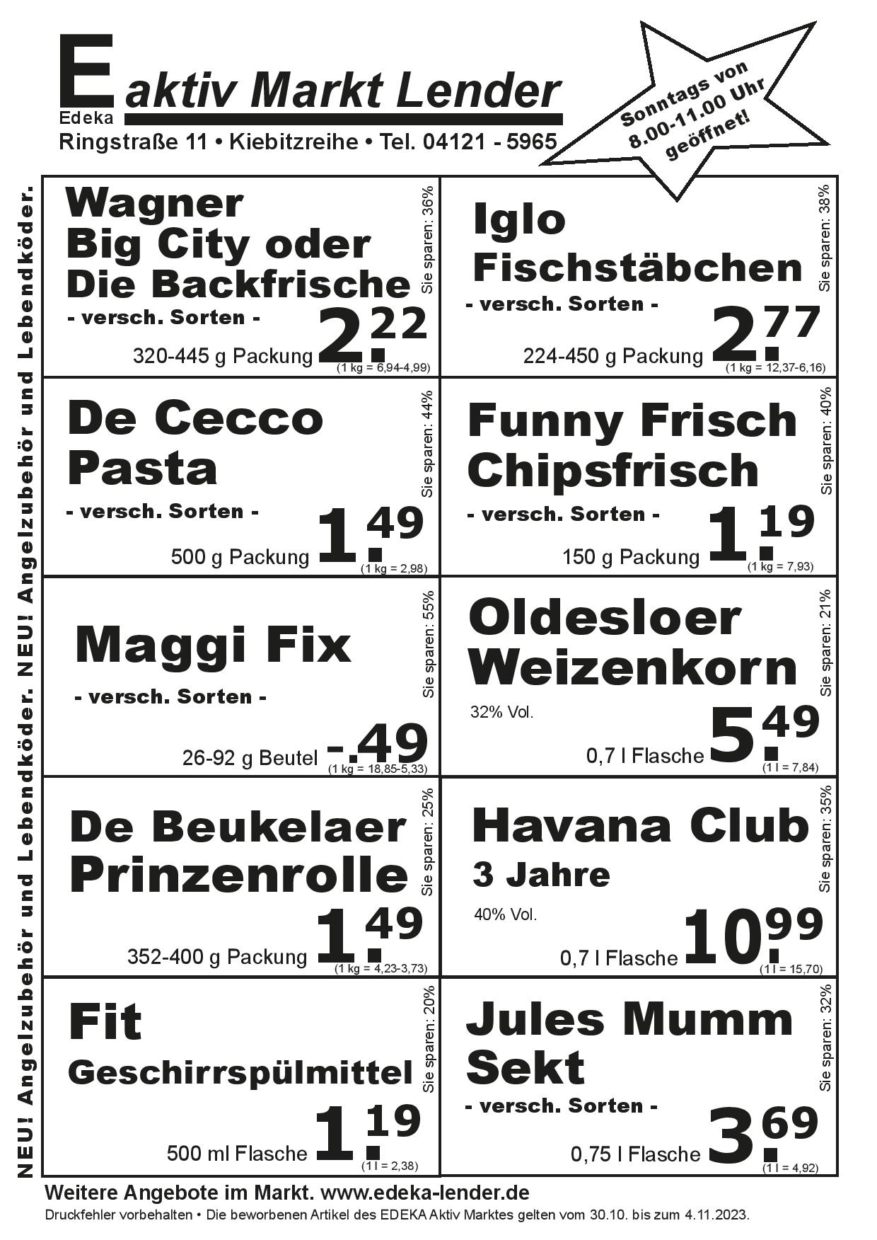 Angebote Rückseite Angebote Rückseite