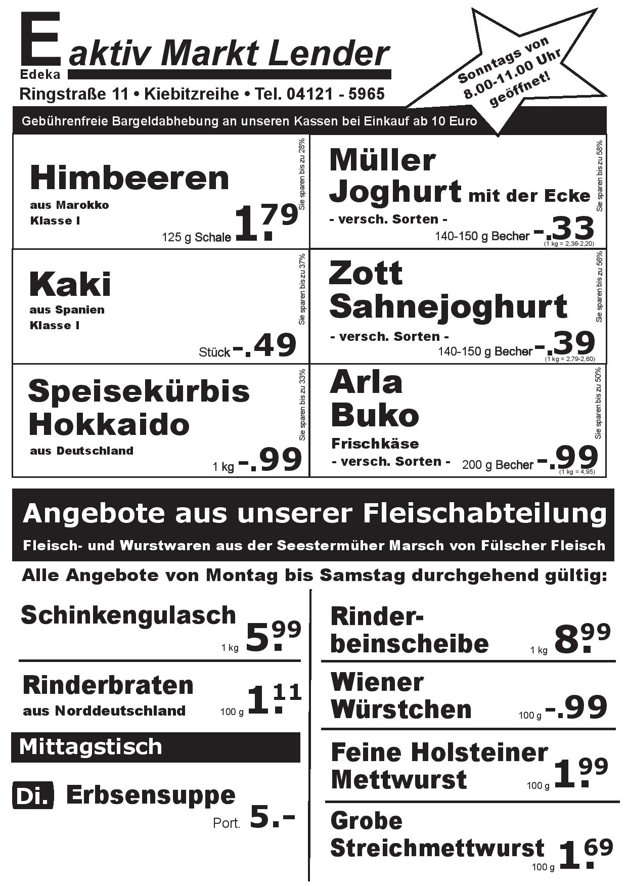 Angebote Vorderseite Angebote Vorderseite