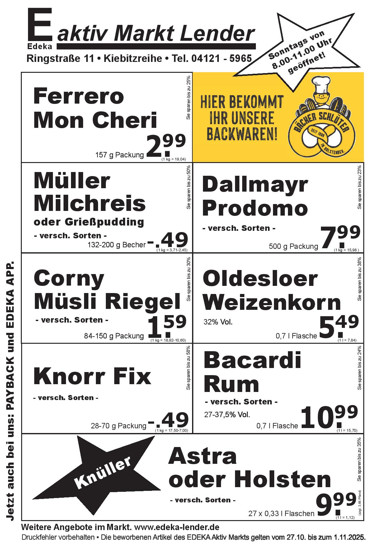 Angebote Rückseite Angebote Rückseite