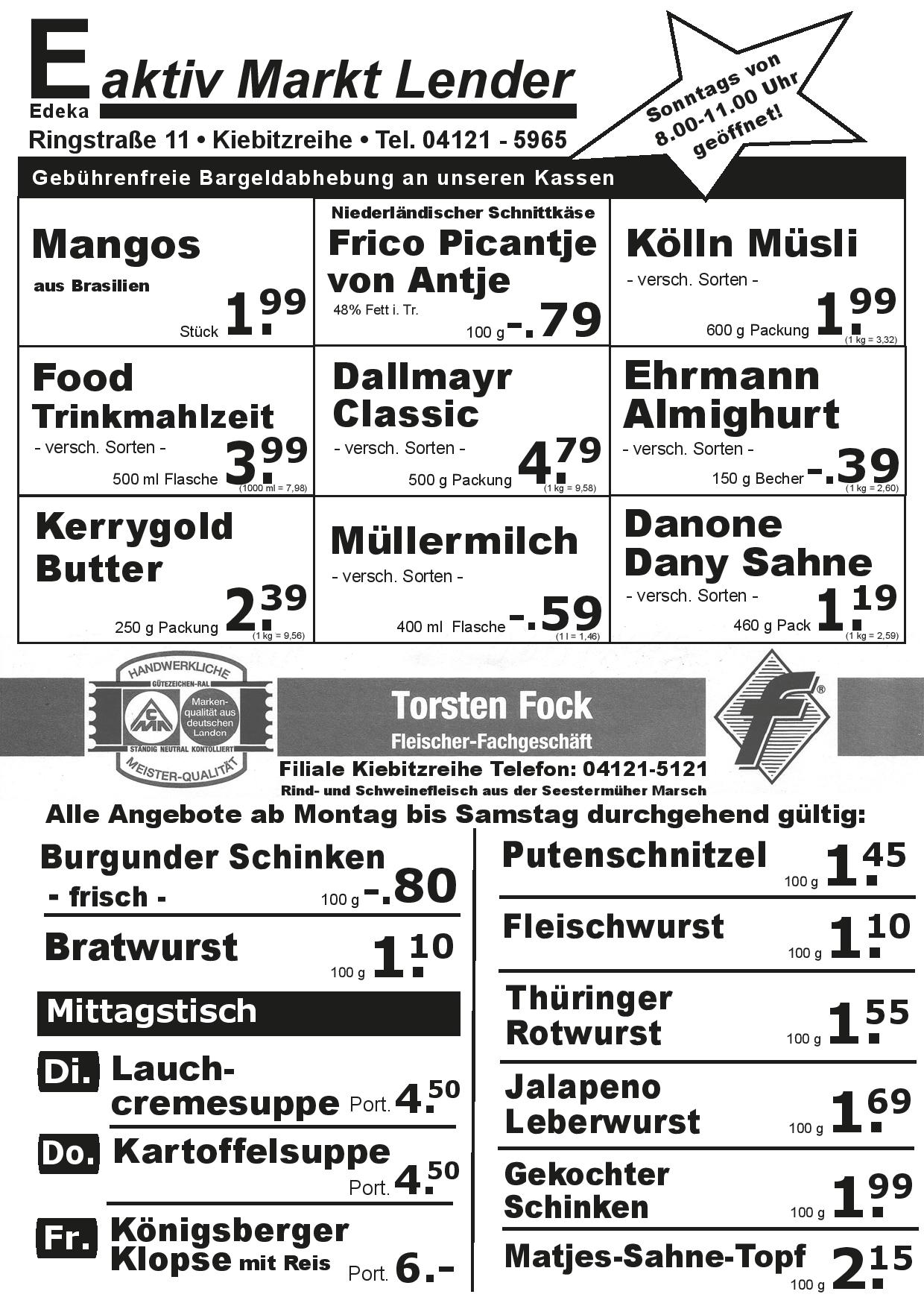 Angebote Vorderseite Angebote Vorderseite