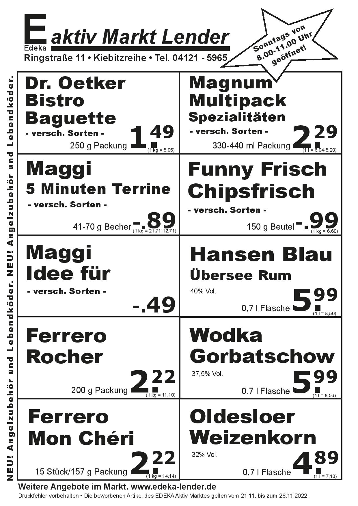 Angebote Vorderseite Angebote Vorderseite