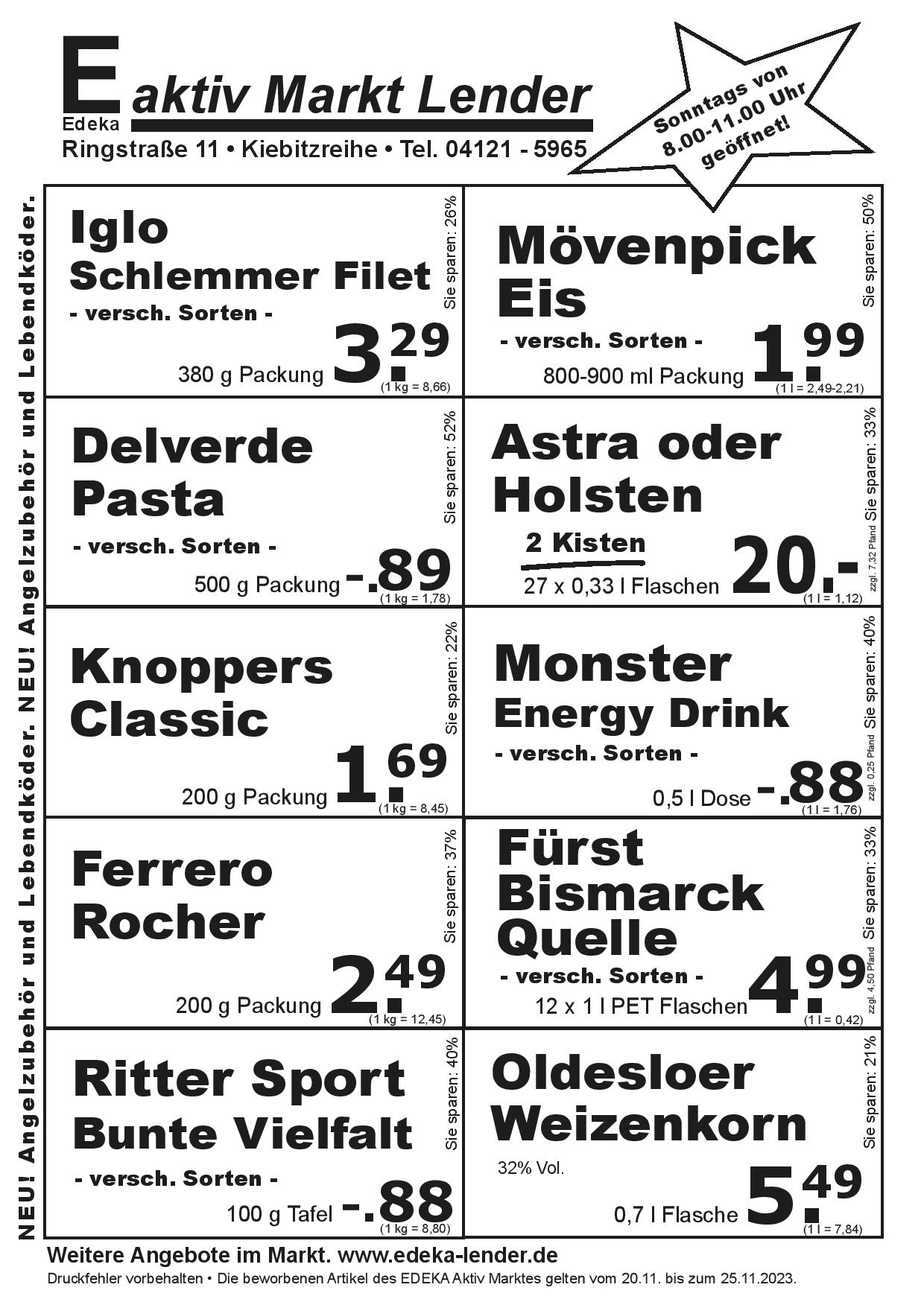 Angebote Rückseite Angebote Rückseite
