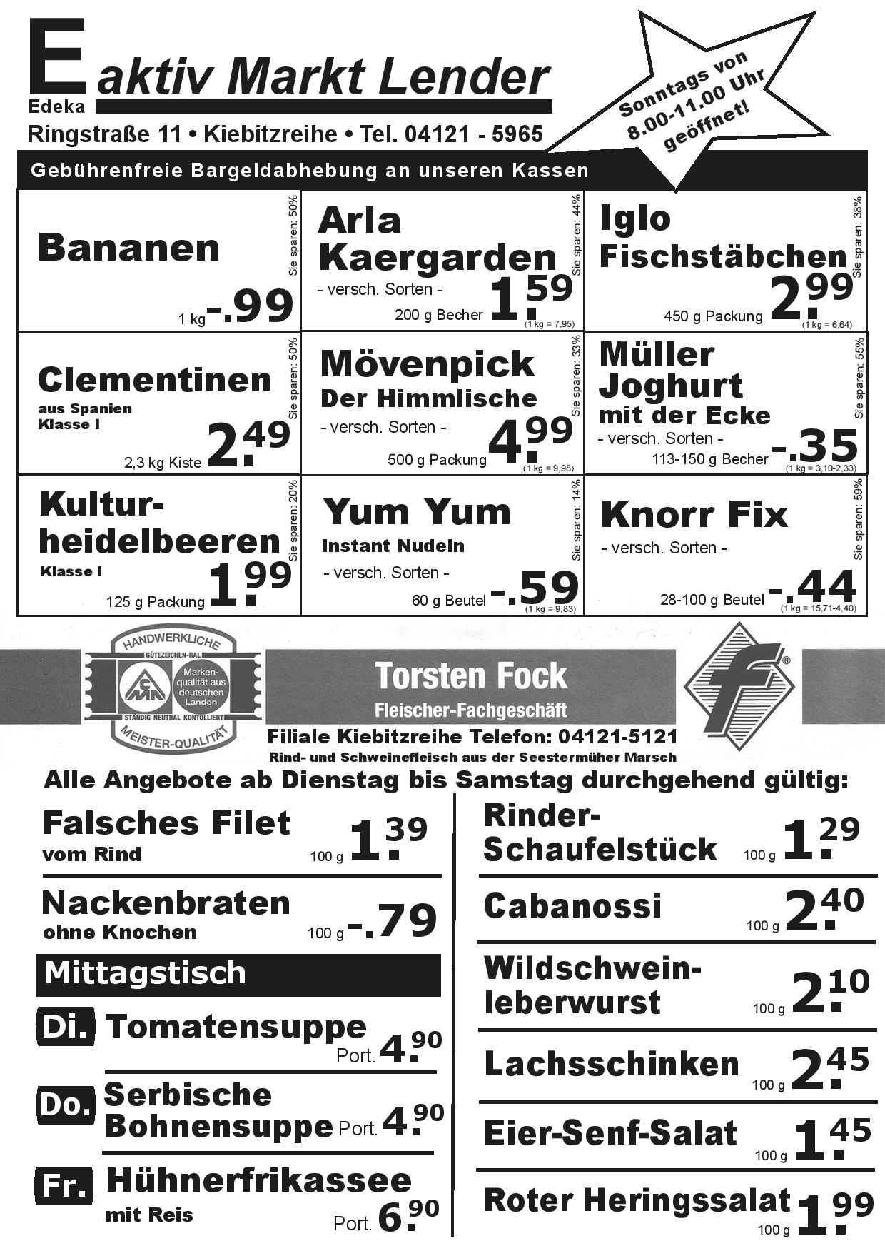 Angebote Vorderseite Angebote Vorderseite