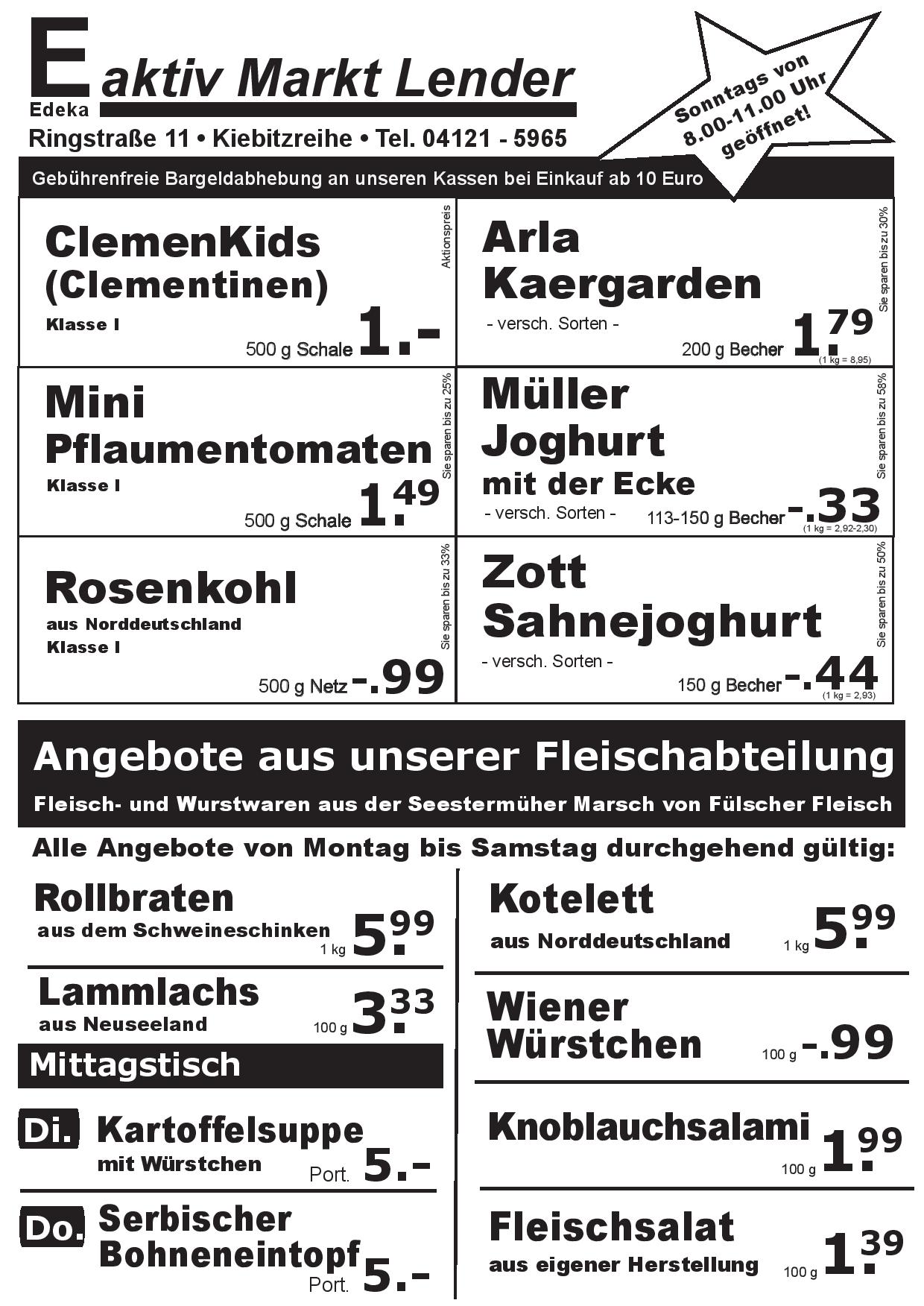 Angebote Vorderseite Angebote Vorderseite