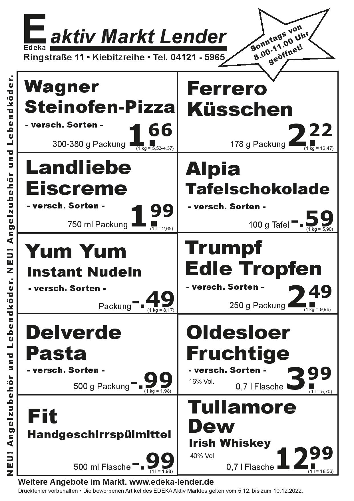 Angebote Rückseite Angebote Rückseite