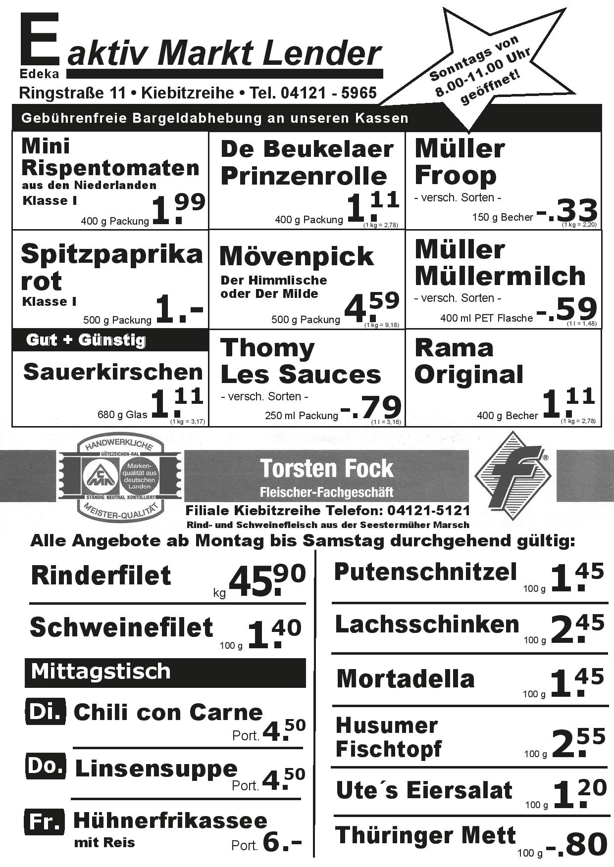 Angebote Vorderseite Angebote Vorderseite