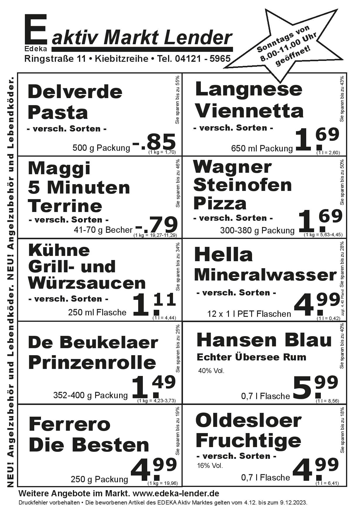 Angebote Rückseite Angebote Rückseite
