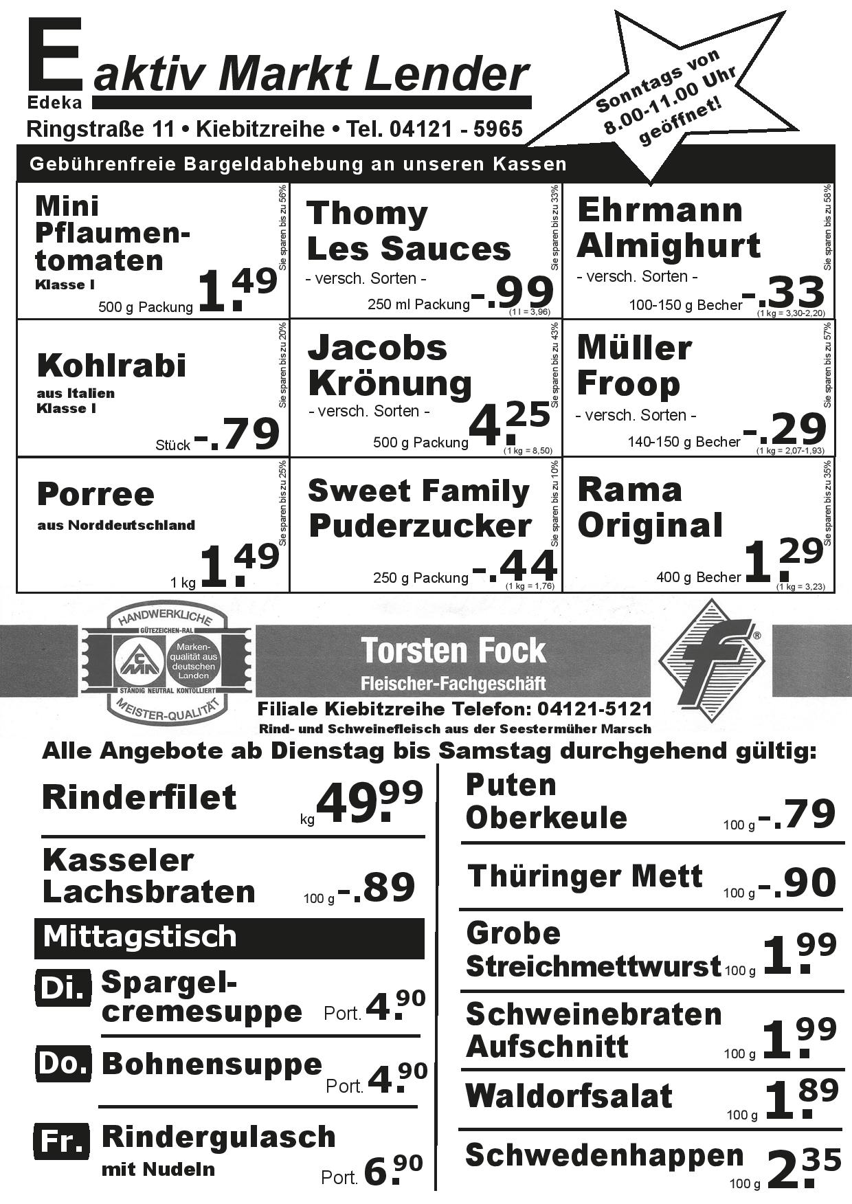 Angebote Vorderseite Angebote Vorderseite