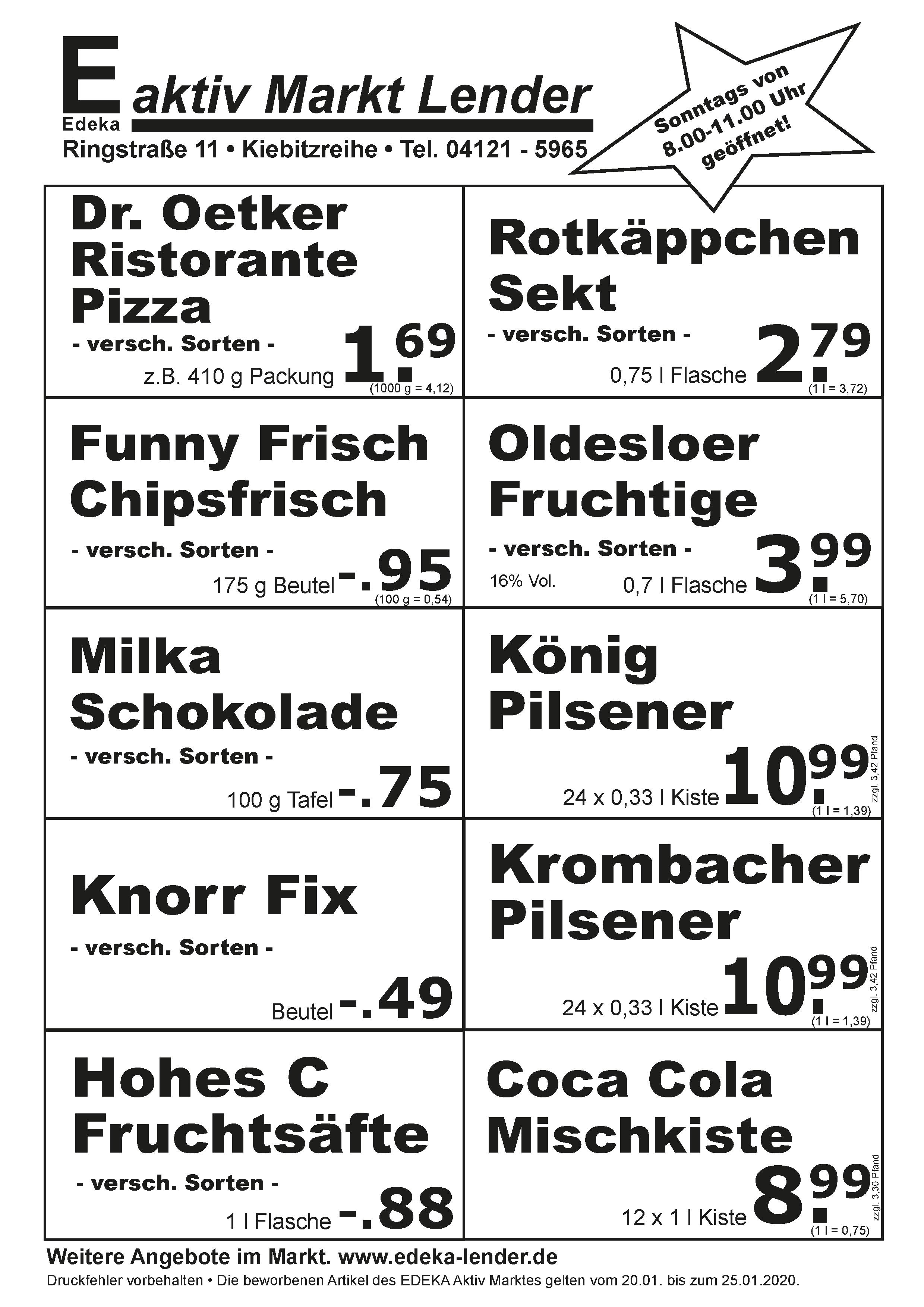 Angebote Rückseite Angebote Rückseite