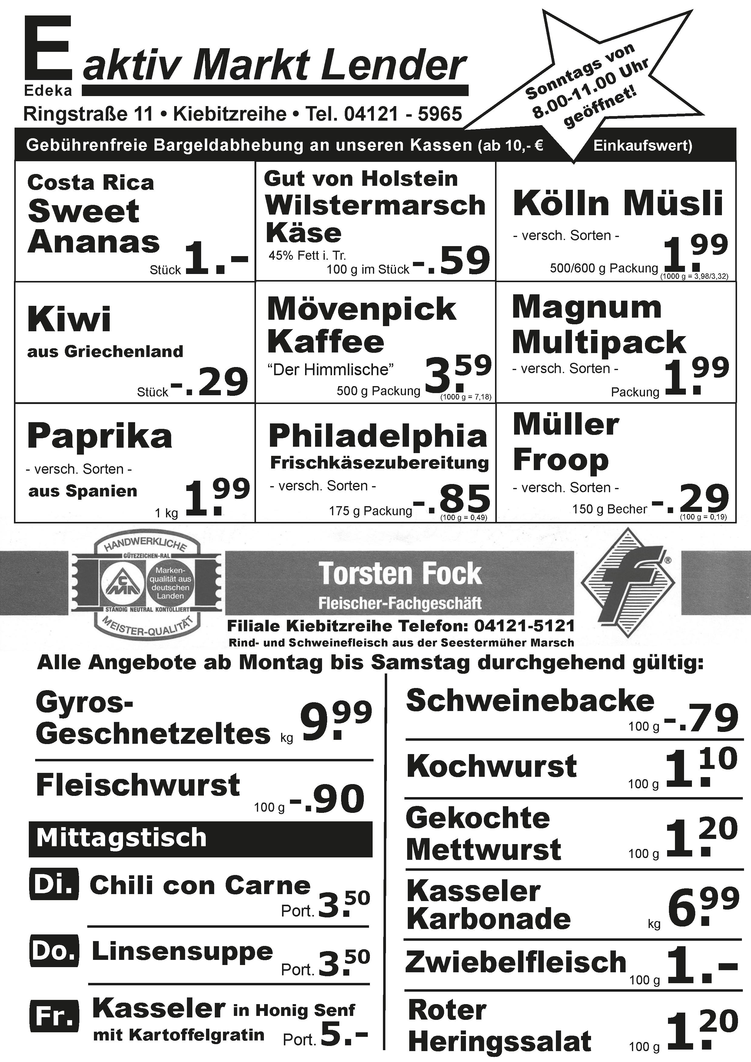 Angebote Vorderseite Angebote Vorderseite