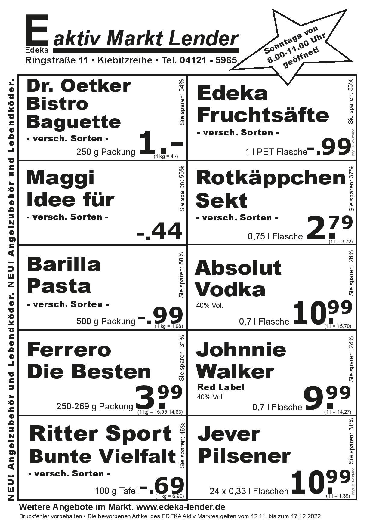 Angebote Rückseite Angebote Rückseite