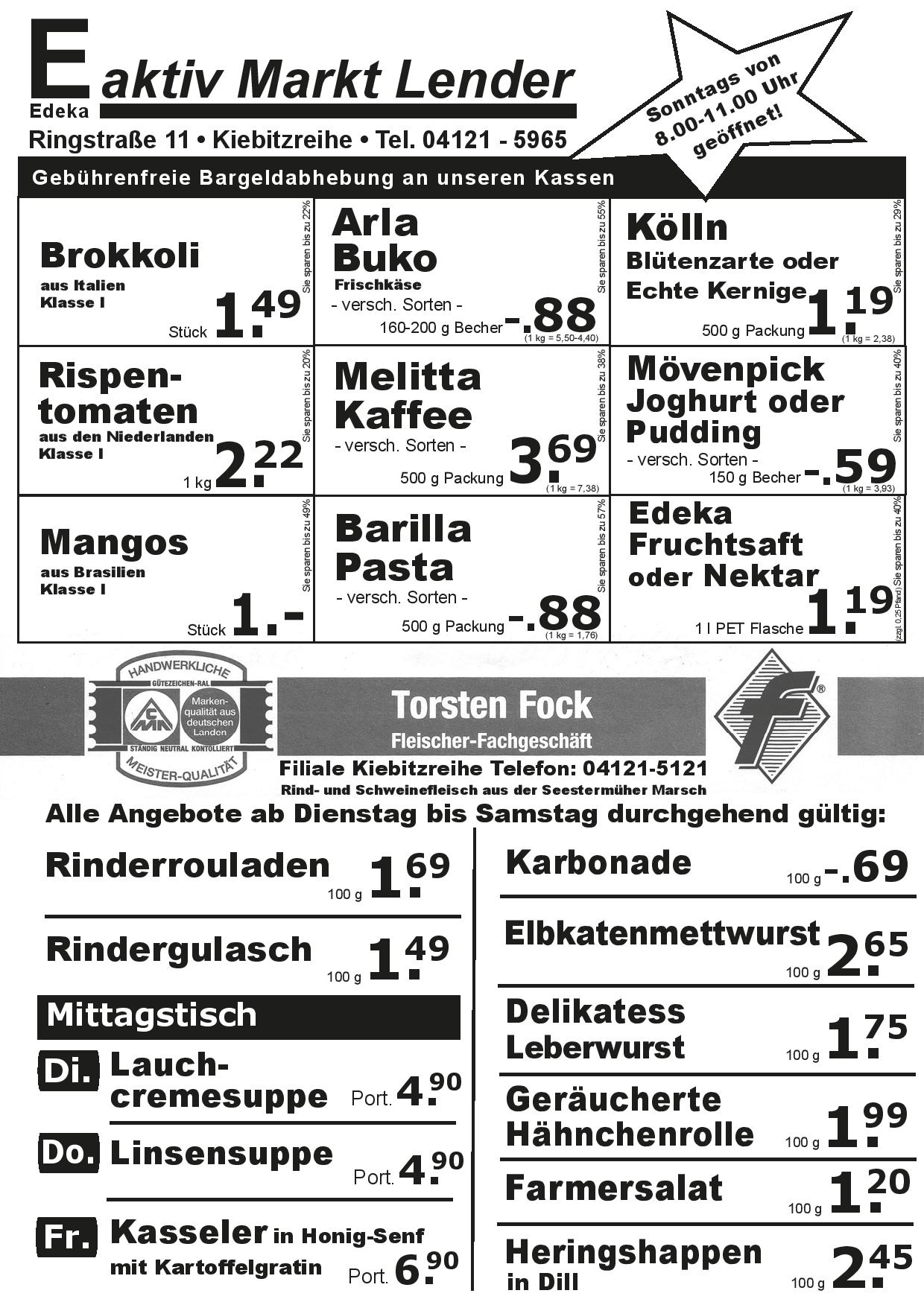 Angebote Vorderseite Angebote Vorderseite