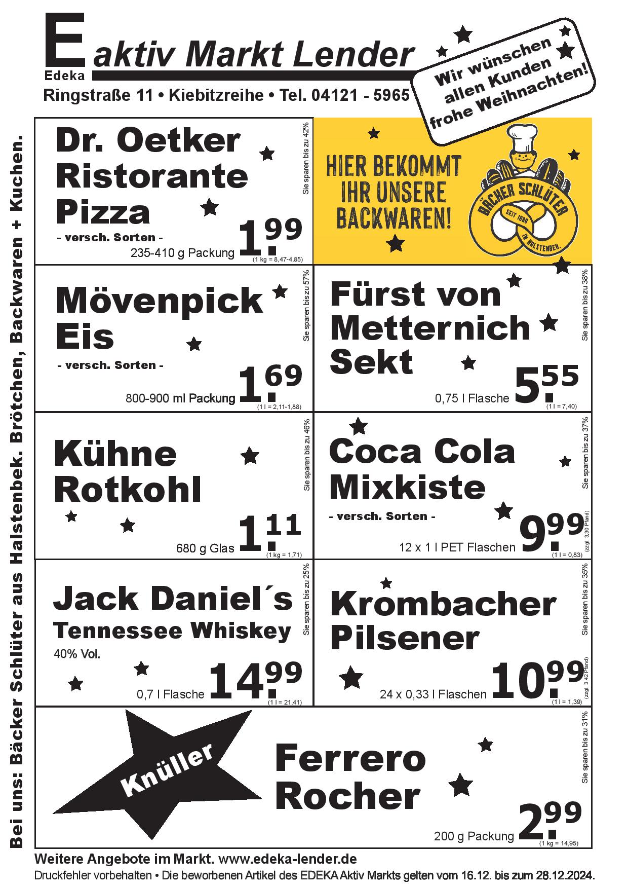 Angebote Rückseite Angebote Rückseite