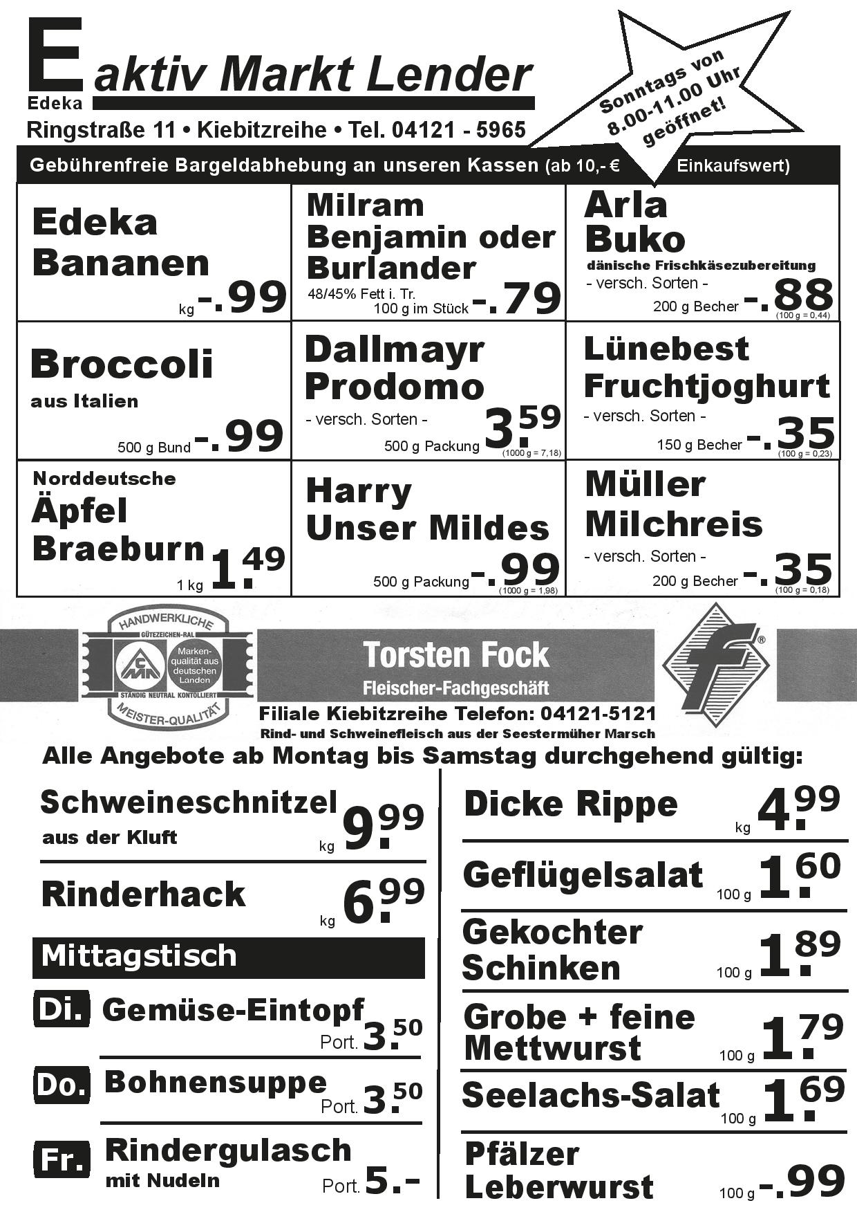 Angebote Vorderseite Angebote Vorderseite