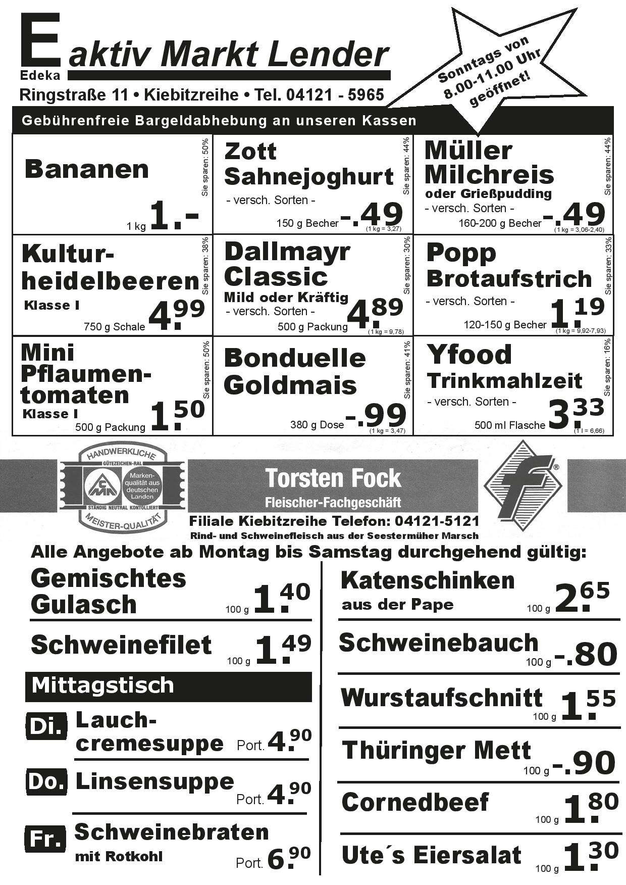 Angebote Vorderseite Angebote Vorderseite