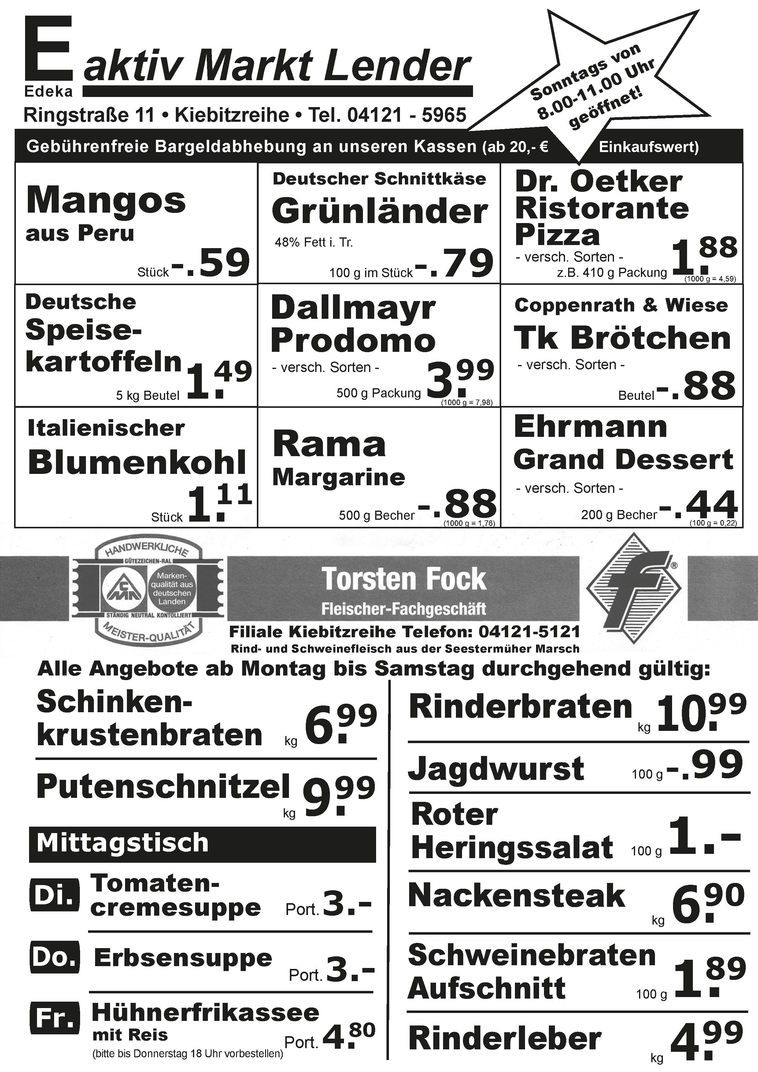 Angebote Vorderseite Angebote Vorderseite