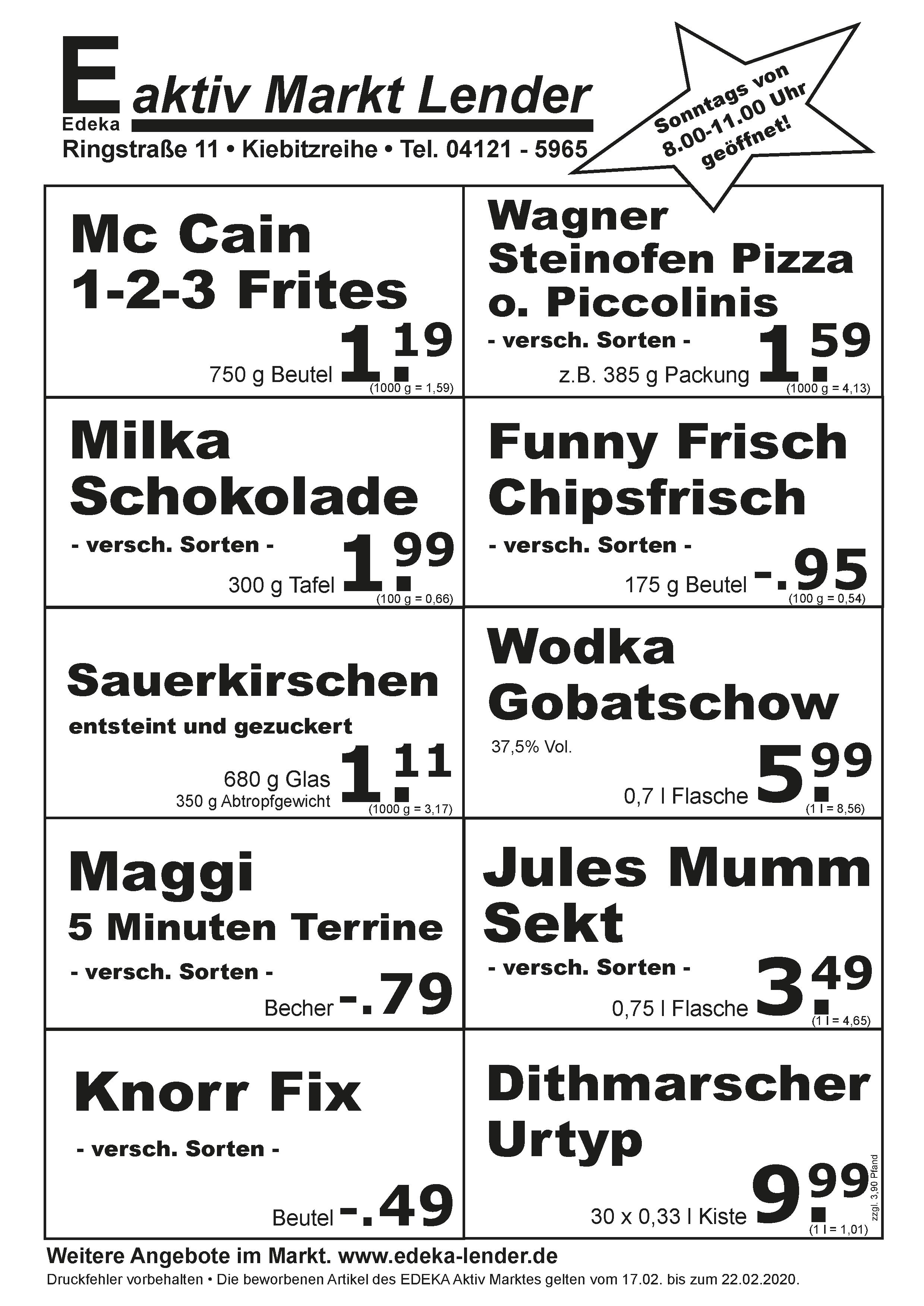 Angebote Rückseite Angebote Rückseite