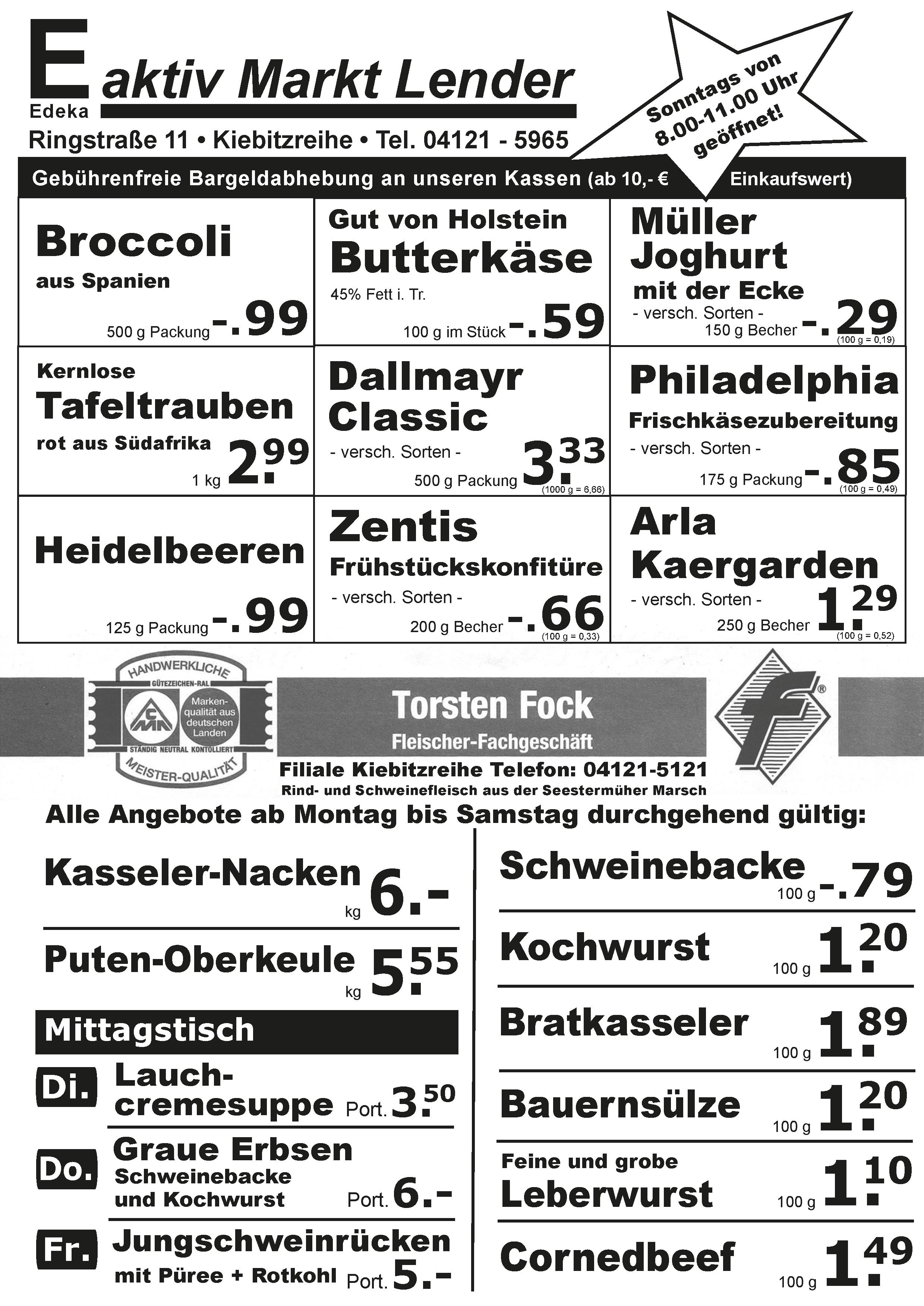 Angebote Vorderseite Angebote Vorderseite