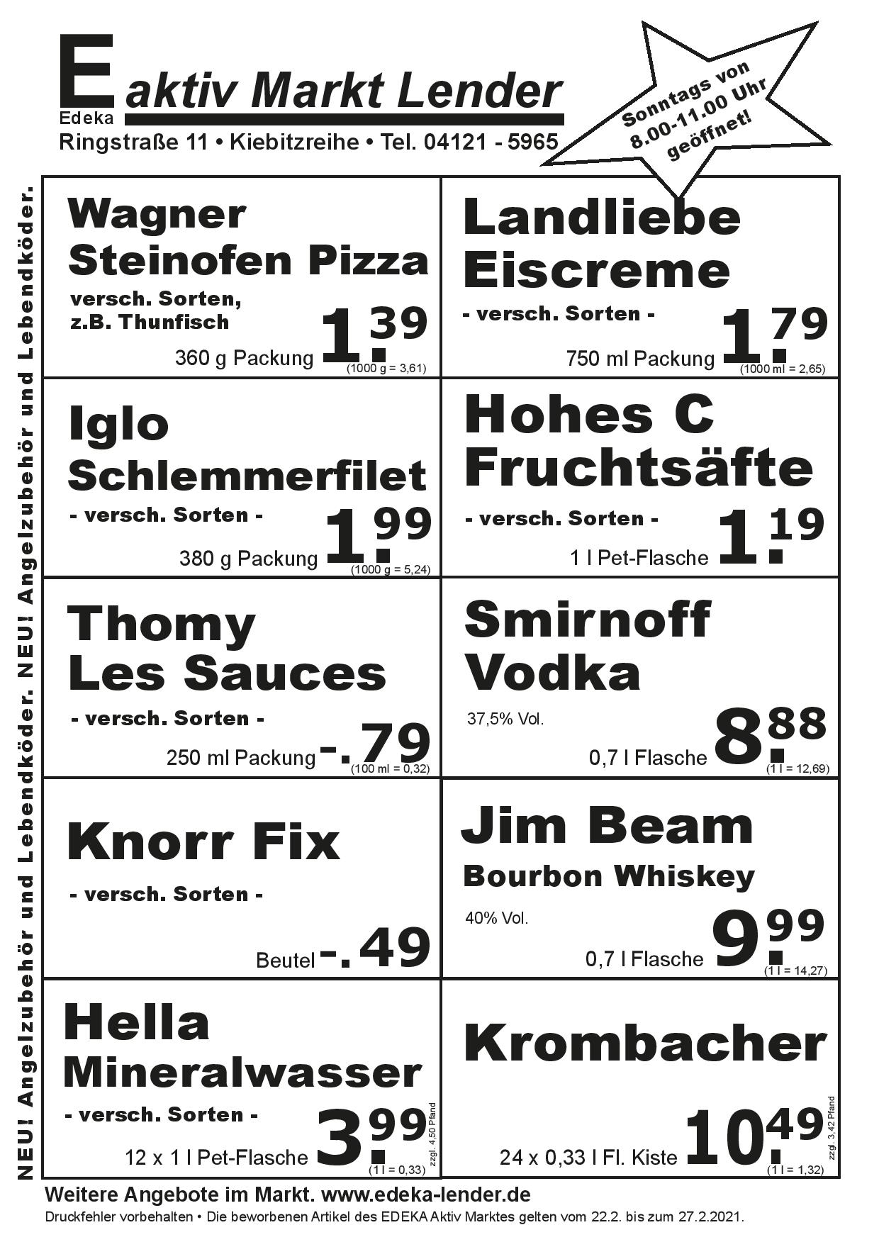 Angebote Rückseite Angebote Rückseite