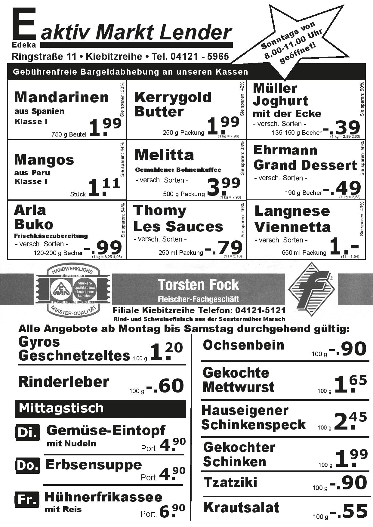 Angebote Vorderseite Angebote Vorderseite