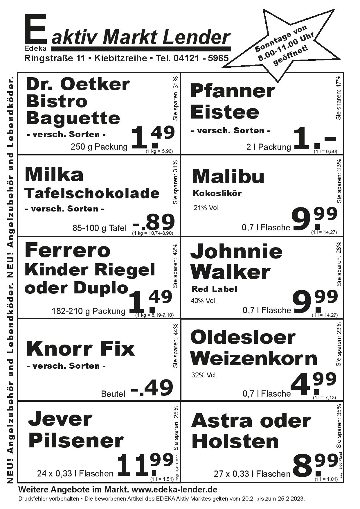 Angebote Rückseite Angebote Rückseite