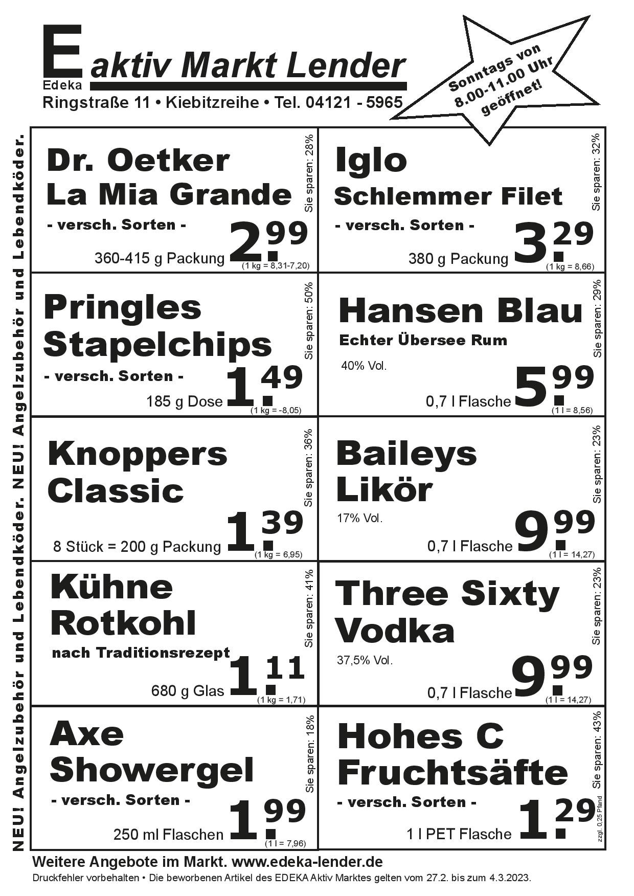 Angebote Rückseite Angebote Rückseite